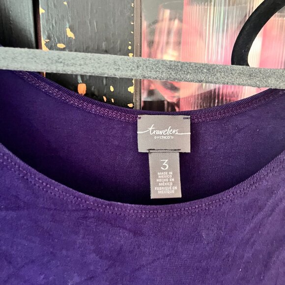 3 Chico's Tank Tops  - Blue - Purple and Silver - Picture 14 of 14